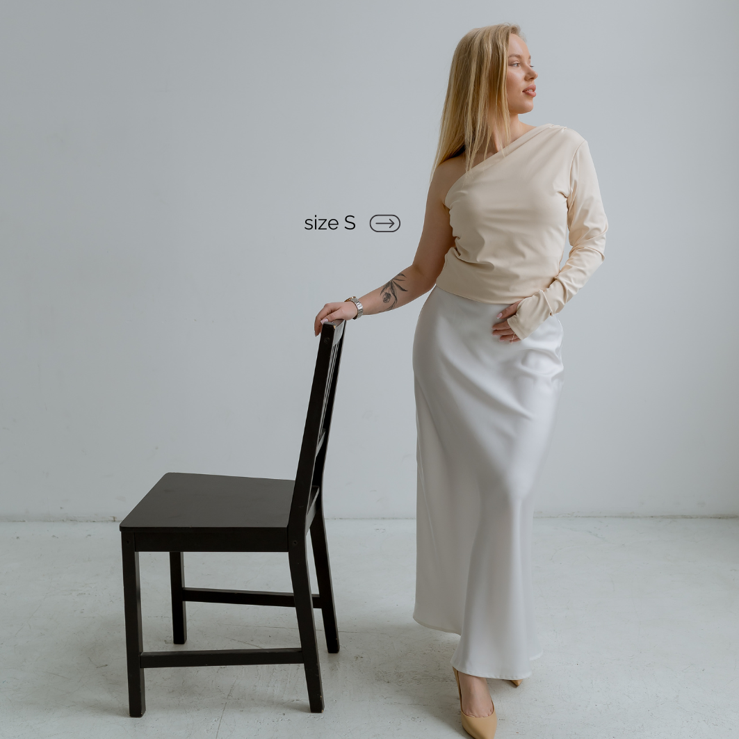 Bra Asymmetrical One Sleeve Top